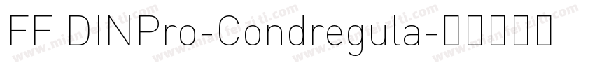 FF DINPro-Condregula字体转换